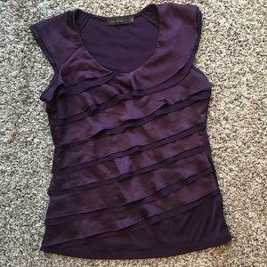 Purple Ruffled Top
